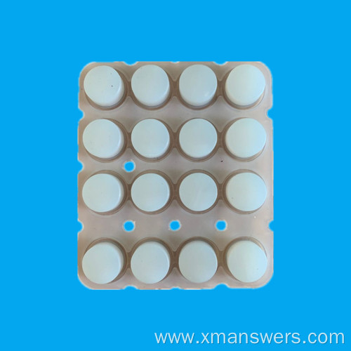 Transparent Silicone Elastomer Button Pad for LEDs